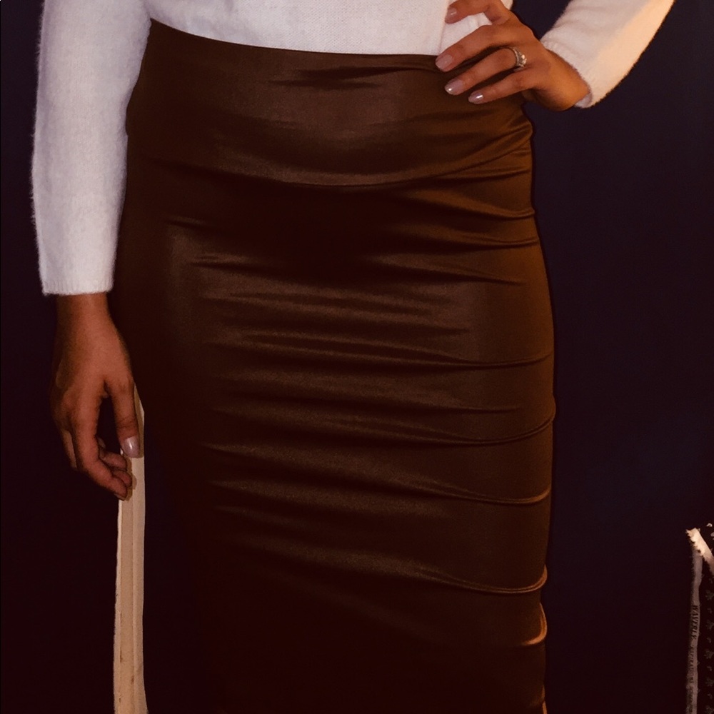 ❗️Stretchy brown pencil skirt❗️